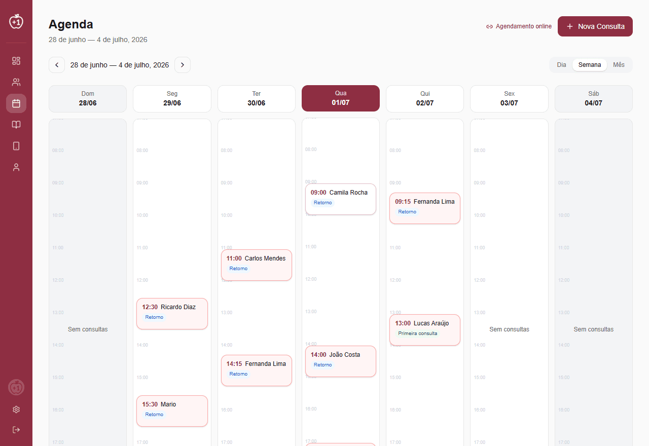 Agenda da semana
